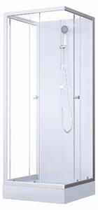 Kompletní sprchový kout MARWELL Kompletní sprchový kout White Dream 80 x 80 x 200 cm - kompletní sada včetně sprchové vaničky a baterie - oboustranná montáž - vysoce kvalitní hliníkový profilový systém