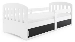 Dětská postel CLASSIC 1 160x80 cm Bílá-černá