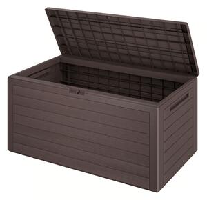 Úložný box WOODEBOX, 280L, 120x46x57cm, tmavě hnědá Prosperplast