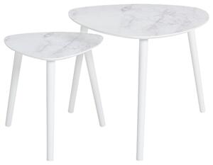 SADA ODKLÁDACÍCH STOLKŮ, vícebarevná, bílá, dřevo, 60/40/60/40/48/40 cm PBJ - Online Only konferenční stolky, Online Only