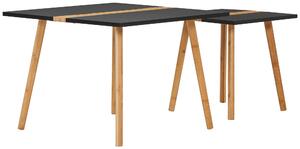 SADA ODKLÁDACÍCH STOLKŮ, přírodní barvy, černá, dřevo, 60/40/60/40/45/40 cm MID.YOU - Online Only konferenční stolky, Online Only