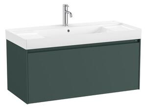 Koupelnová skříňka s umyvadlem Roca ONA 100x50,5x46 cm zelená mat ONA1001ZZM