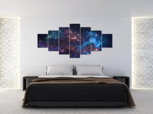 Obraz - Noční obloha (210x100 cm)