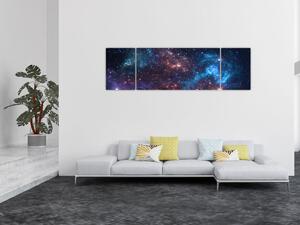 Obraz - Noční obloha (170x50 cm)