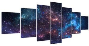 Obraz - Noční obloha (210x100 cm)