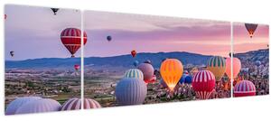 Obraz - Horkovzdušné balóny (170x50 cm)