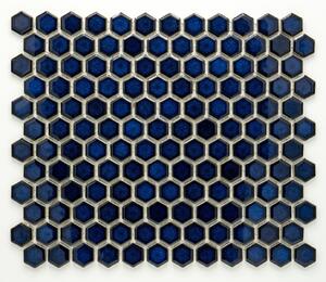 Keramická mozaika kobaltová 23x26mm