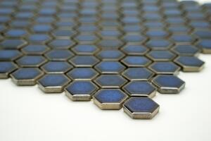 Keramická mozaika kobaltová 23x26mm