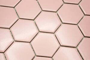 Keramická mozaika růžová 51x59mm