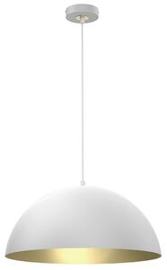 Závěsné svítidlo Beta, 1x zlaté/bílé kovové stínítko, (fi 35cm), w/g