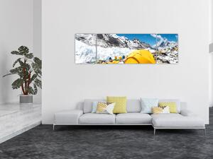 Obraz - Kempování v horách (170x50 cm)