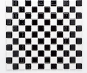 Keramická mozaika šachovnice 25x25mm