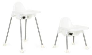Jídelní židlička Ecotoys 2v1 bílá