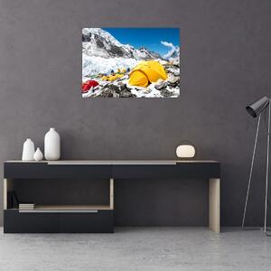 Obraz - Kempování v horách (70x50 cm)