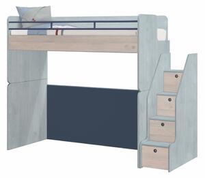 Čilek Zvýšená postel 90x200 cm se schody Trio Studio
