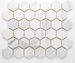 Keramická mozaika bílá 51x59mm