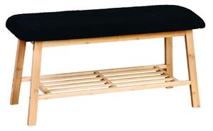 Kesper 58305 Lavice s čalouněným sedákem bambus, 90 x 34 x 45 cm