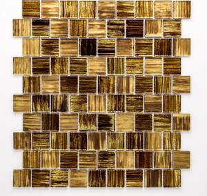 Skleněná mozaika zlatá 23x23mm