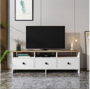 TV stolek/skříňka Ottawa (bílá + dub safírový). 1088863