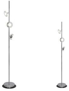 EUlight Stojací lampa Ellipse, 3x chromové kovové stínítko, ch