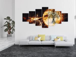 Obraz - Tajemný strom života (210x100 cm)