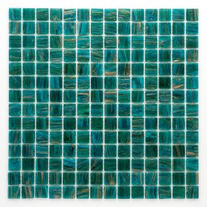 Skleněná mozaika zelená 20x20mm