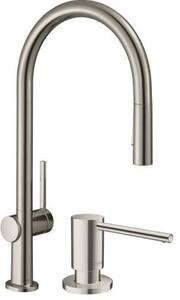 Sada kuchyňská baterie Hansgrohe Talis M54 72801800, dávkovač tekutin Hansgrohe A41 40438800
