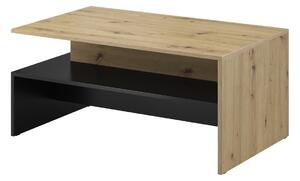 Konferenční stolek Baros 100 cm - dub artisan / černá