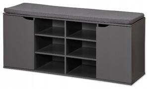 Botník Kesper 103 x 48 x 30,5 cm černý