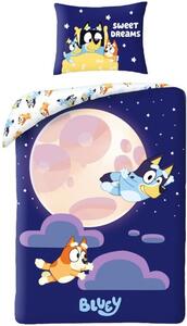 Bavlněné ložní povlečení Bluey - motiv Sweet Dreams - 100% bavlna - 70x90 cm + 140x200 cm
