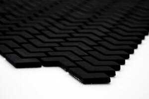 Skleněná mozaika černá 10,5x45mm