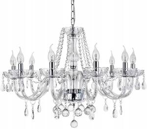 Závěsné svítidlo TOOLIGHT Glamour 8 žárovek E14 chrom