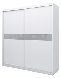 Kvalitní Šatní Skříň Tanna 200 cm Černá/červená