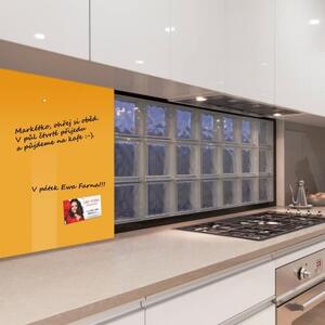 Žlutá neapolská skleněná magnetická tabule do kuchyně Smatab® - 60 × 90 cm