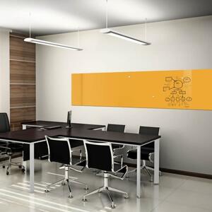 Žlutá neapolská skleněná magnetická tabule Smatab® - 48 × 48 cm