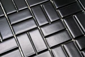 Keramická mozaika černá 23x48mm