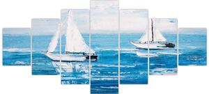 Obraz - Malba jachty na moři (210x100 cm)