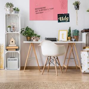 Růžová perlová skleněná pracovní a kancelářská tabule Smatab® - 40 × 60 cm