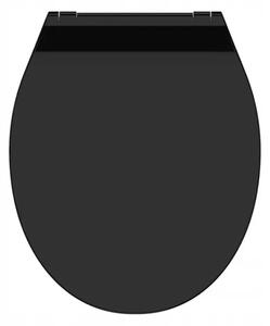 WC sedátko Schütte Slim Black černé duroplastové