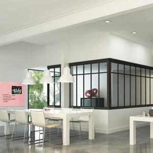 Růžová tělová skleněná pracovní a kancelářská tabule Smatab® - 100 x 65 cm