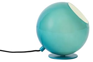 Retro stolní lampa modrá se sklem - Mabel