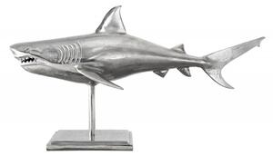 Skulptura SHARK SILVER 100 CM Doplňky | Sochy a sošky