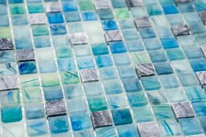 Mozaika, sklo, kámen 15x15mm
