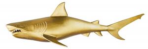 Nástěnná dekorace SHARK GOLD 105 CM levá Doplňky | Nástěnné dekorace
