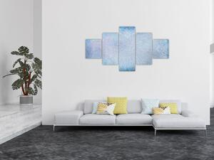 Obraz - Mandaly v modré (125x70 cm)