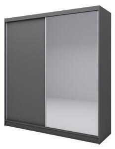 Kvalitní Šatní Skříň Patti 200 cm Šedá
