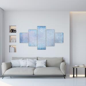 Obraz - Mandaly v modré (125x70 cm)