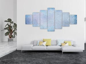 Obraz - Mandaly v modré (210x100 cm)