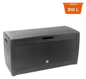 Prosperplast Odkládací box RATO, 310l, 119x48x60cm, antracitová