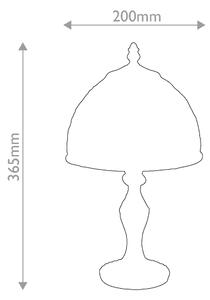 Quoizel QZ-LARISSA-TL-S - Stolní lampa Tiffany LARISSA 1xE14/40W/230V